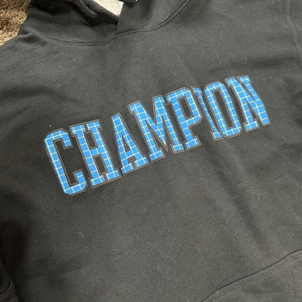 Champion Powerblend hoodie and Joggers tracksuit set black light blue 
Mens Sz M - Picture 3 of 8